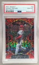 64247019 Shohei Ohtani 2021 Panini Select #58 Red Disco Prizm PSA 10