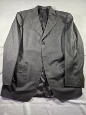 Canali Super 120's Gray Pinstripe Wool Blazer Made in Italy