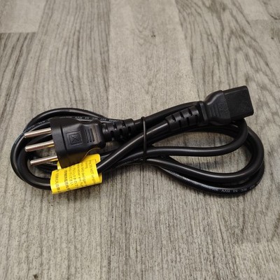 Yung Li H05VV-F 3G 0,75mm Stromkabel - Schwarz - EU-Stecker