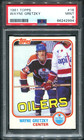 1981 Topps #16 WAYNE GRETZKY HOF Edmonton Oilers PSA 9 MINT