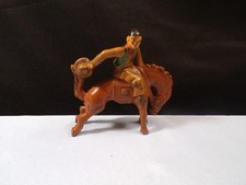 Grey Iron G58 Metal Toy Cowboy Figure - Cowboy Mounted on Horse INV9