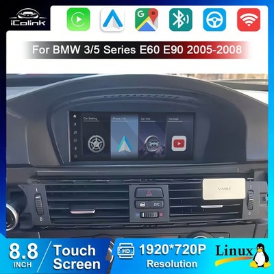 Für BMW E60 E61 E90 E91 CCC CIC Linux Android Auto Stereo CarPlay Radio 8.8 Zoll