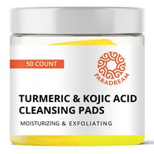 Turmeric Kojic Acid Cleansing Pads - Kojic Acid and Turmeric Face Exfoliating