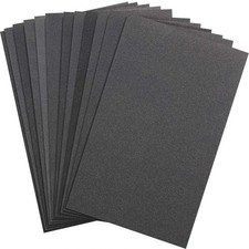 12 Dry Wet Abrasive Sandpaper Sheets Assorted Grit 400/600/800/1000/1200/1500