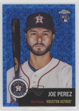 2022 Chrome Platinum Anniversary Blue Mini-Diamond Refractor /199 Joe Perez 8k4