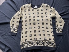 Vintage GANTOS Gold  Black Sweater M 1980  s