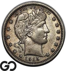 1915 Barber Quarter, Choice AU++