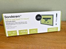 Sandstrom SFSEZ17 Fixed TV Bracket for 23 - 50”Televisions - Black