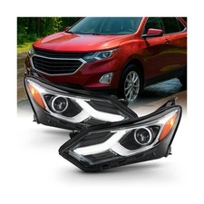 AKKON - For 2018-2021 Chevy Equinox Projector Headlights | [Halogen Model Onl...