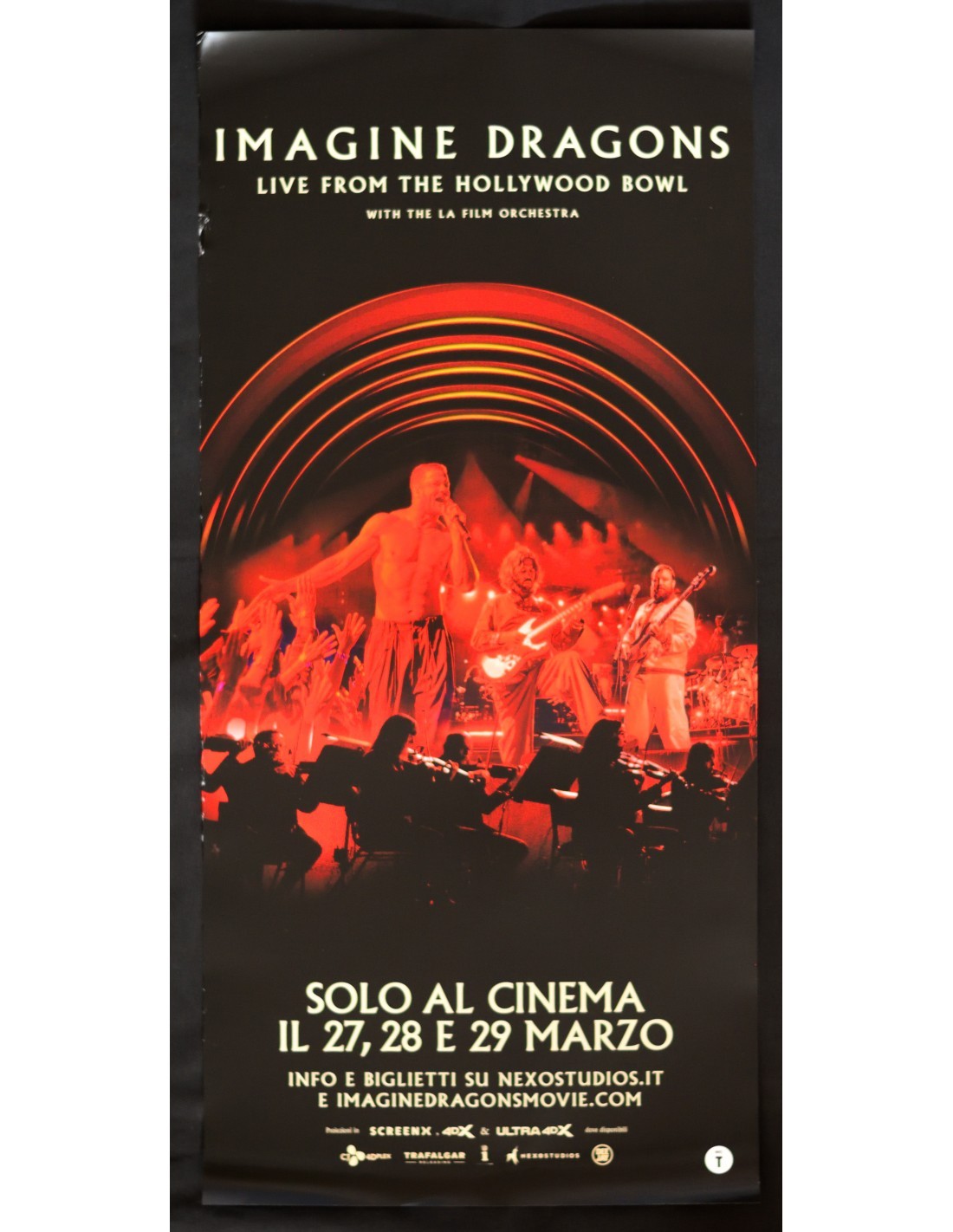 Locandina originale film Imagine Dragons - Live From the Hollywood Bowl (2025) - Regia di Vincent Adam Paul