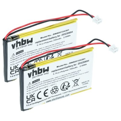 2x Akku für T-Com Speedphone 300 700mAh 3,7V