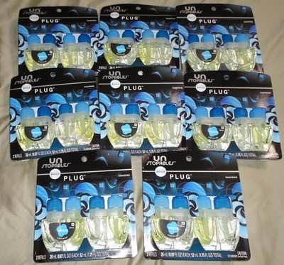8pks(16) Febreze Plug Unstopables BREEZE Scented Odor-Eliminating Air Freshener