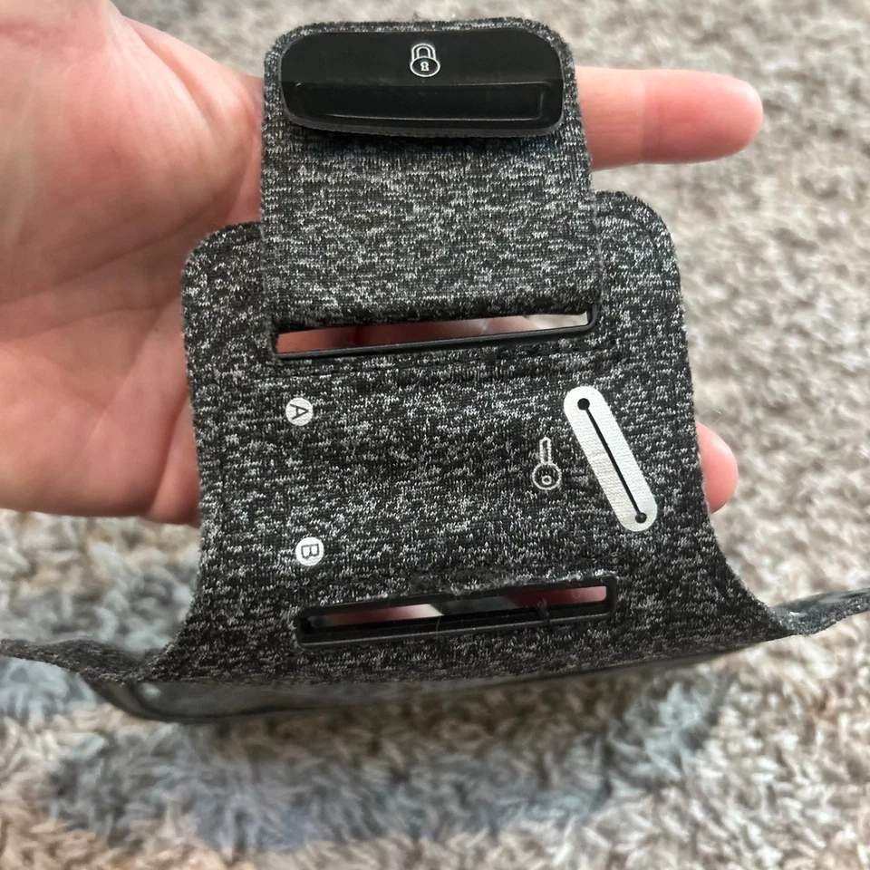 Brazalete para correr Soporte para teléfono Deportes Gimnasio Entrenamiento Brazalete Estuche Ejercicio Gris Foto 3 de 4