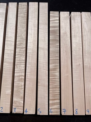 Curly Flame Maple 48-55mm Drehrohlinge Spindel 200-600mm Längen