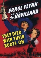 THEY DIED WITH THEIR BOOTS ON (DVD) LN Disc + Cover Art - NO CASE