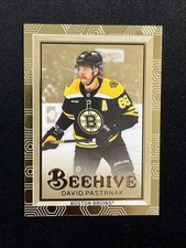 24-25 UD Extended Series Hockey Gold Parallel Beehive BH-28 David Pastrnak