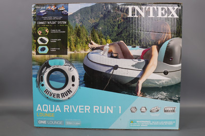 Intex River Run Inflatable Lake Floating Water Tube Lounger  Color Varies