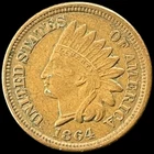 1864 Indian Head Cent EXCELLENT ~ XF! Penny Antique US 1c