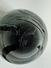 Mark Russell Signed Studio Art Glass Paperweight 4/80 Contemporary Teal Black 4” — photo 5