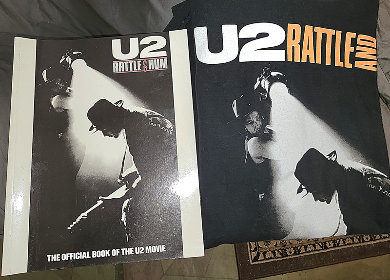 U2 Rattle And Hum Shirt  XXL Worn Once Also  Movie Programe "BONUS"