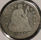 Silver Dime - Liberty Seated - 1853 With Arrows (Assorted Issues)