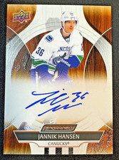 2024-25 Upper Deck Engrained Icons JANNIK HANSEN Auto #CA-JH Canucks