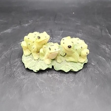 Sophia Ann 4" Resin 3 Frog Family Figurine