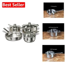 Versatile 7-Piece Cookware Set - Stylish Pots and Pans for Every Kitchen