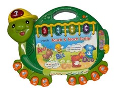 VTech Touch  Teach Turtle Interactive Toy Educational Lights Music Tested Works
