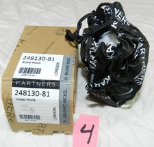 Lot 4 - New in box - Kartners Brushed Nickel Robe Hook - 248130-81 - no screws