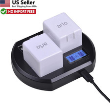 LCD Dual Fast Battery Charger Station for Arlo Pro Pro 2 Go Rechargeable Battery