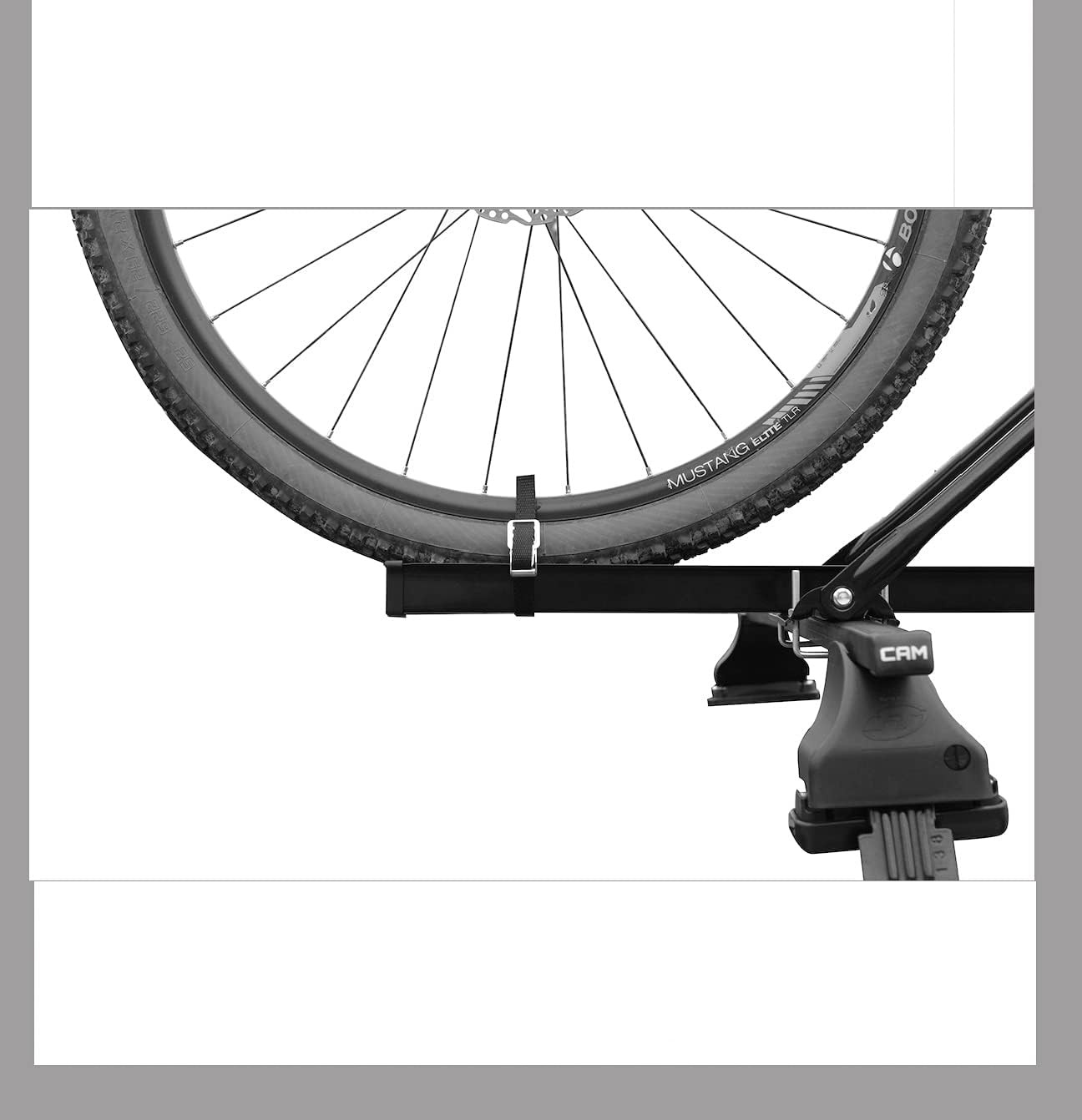 Cam 1231 Porta Bici Nero: Portabici da Tetto in Acciaio Made in Italy - 3