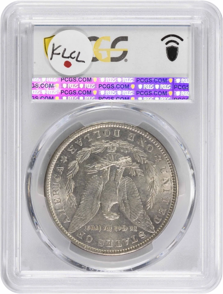 1901 Morgan Silver Dollar AU55 PCGS - Image 2 of 4