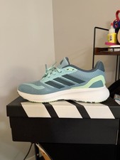 adidas Runfalcon 5 J Kids Sneakers Blue/Green US 5 Mesh Low Top JQ8140