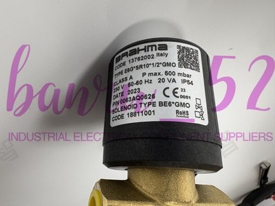 1pcs new E6G*SR10*1/2*GMO BRAHMA solenoid valves for gas burner #zc
