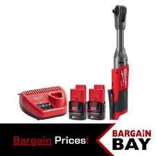 Milwaukee M12FIR38LR 3/8" Long Reach Ratchet Kit w/ 2x2.0Ah Batteries & Charger