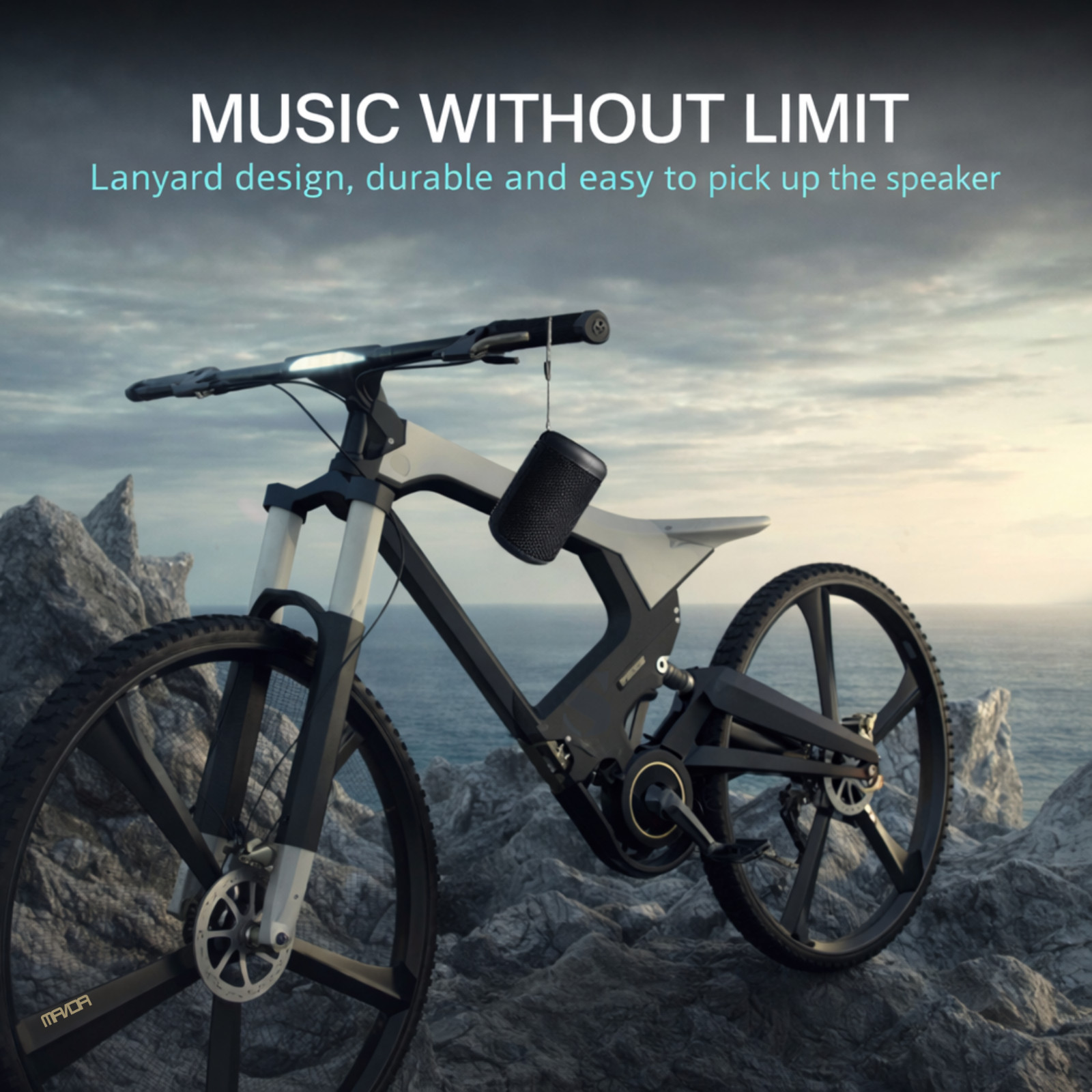 Portable Bluetooth Speaker IPX5 Waterproof, 360 Surround Sound, 8 hours playback