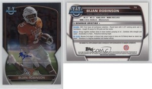 2022 Bowman U Chrome Chrome Prospect Auto Bijan Robinson #70 Auto