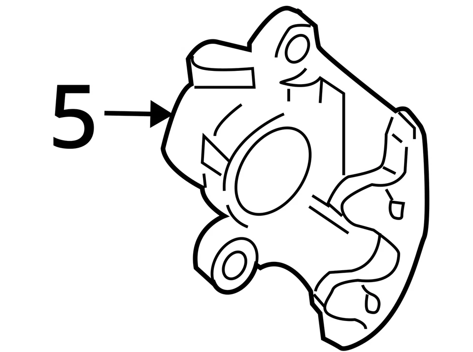 Pinza de freno delantera izquierda Audi A4 Quattro 1996-2006 YA1WR Foto 3 de 3