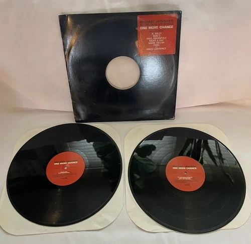 Vtg 12” Singles Album Michael Jackson One More Chance Record DJ Style 2LP