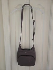 Travelon Messenger Bag ~ NWOT  ~ Nutmeg Greige ~ RFID ~ Locking ~ non-slash