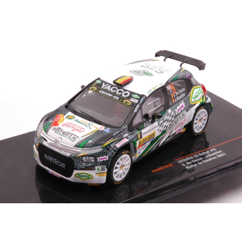 Citroen C3 RALLY2 N.9 Rally Du CONDROZ-HUY 2021 De Cecco/Humblet 1:43 Ixo Model-image