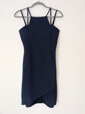 AX Paris Women's Navy Bodycon Strappy Dress Size 14