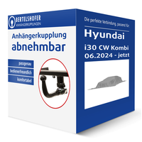 Oris AnhäNgerkupplung Abnehmbar für Hyundai I30 CW Kombi Typ PDE NEU TOP