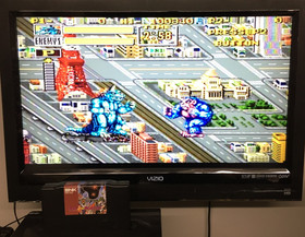 King of the Monsters NEO GEO AES Case & Game US VERSION Dog Tag NEOGEO Tested