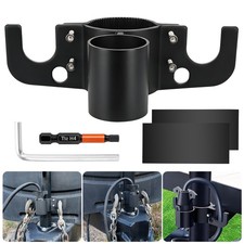 Trailer Hitch Towing Organizer W 7-way Plug Holder Heavy-duty Aluminum For Rvs