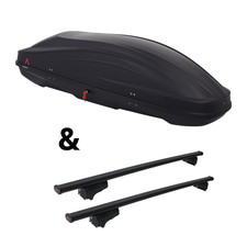 Für VW Polo Fliessheck Typ 86C - Dachträger G3 Clop & Dachbox Spark 420 Neuware