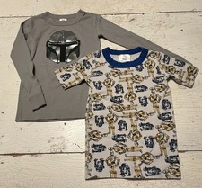 Unisex Kid's HANNA ANDERSSON Size 110 5 STAR WARS Theme Pajama Separates Lot