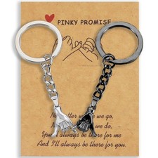 Pinky Promise Keychain Unique Meaningful Frie...