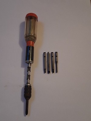 Vintage Schröder Drill-Schraubendreher Made in West Germany   mit 5 Bits